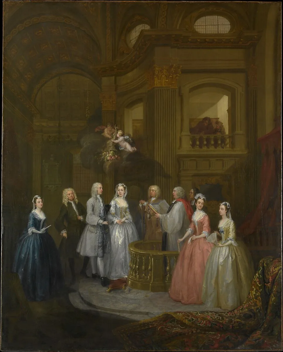 The Wedding of Stephen Beckingham and Mary Cox — William Hogarth