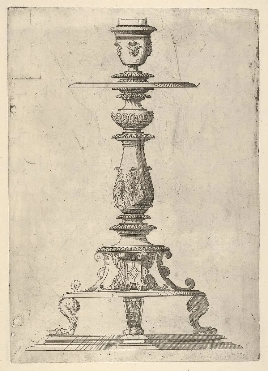 Design for a Candlestick — Jacques Androuet Du Cerceau