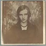 [Young Woman with Bead Necklace, Possibly Friend of the Evans Family]