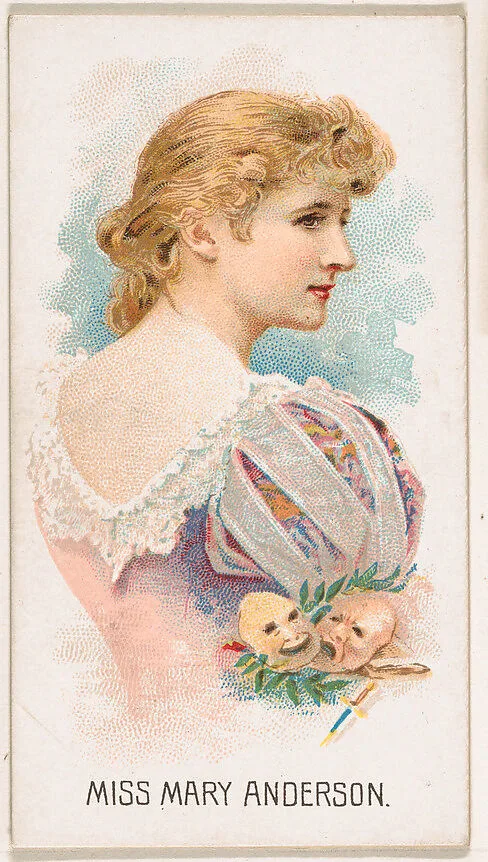 Miss Mary Anderson, from Leaders series (N222) issued by Kinney Bros. — Kinney Brothers Tobacco Company