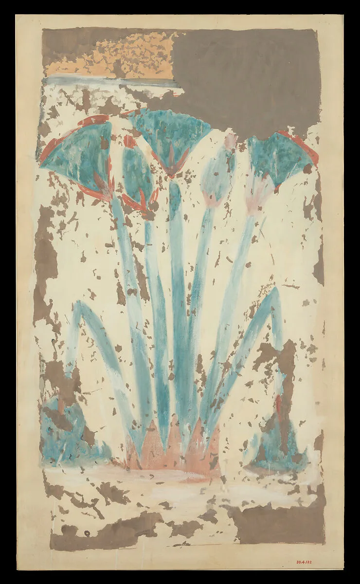 Clump of Papyrus, Palace of Amenhotep III — William J. Palmer-Jones