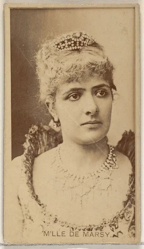 M'lle de Marsy, from the Actors and Actresses series (N45, Type 8) for Virginia Brights Cigarettes