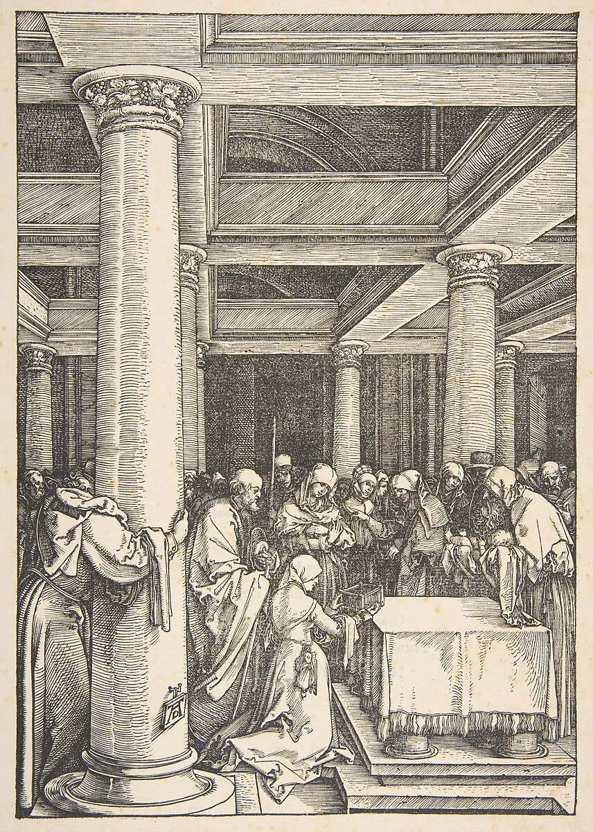 The Presentation in the Temple, from "The Life of the Virgin" — Albrecht Dürer