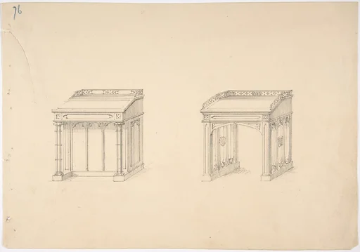 Design for Two Gothic Desks