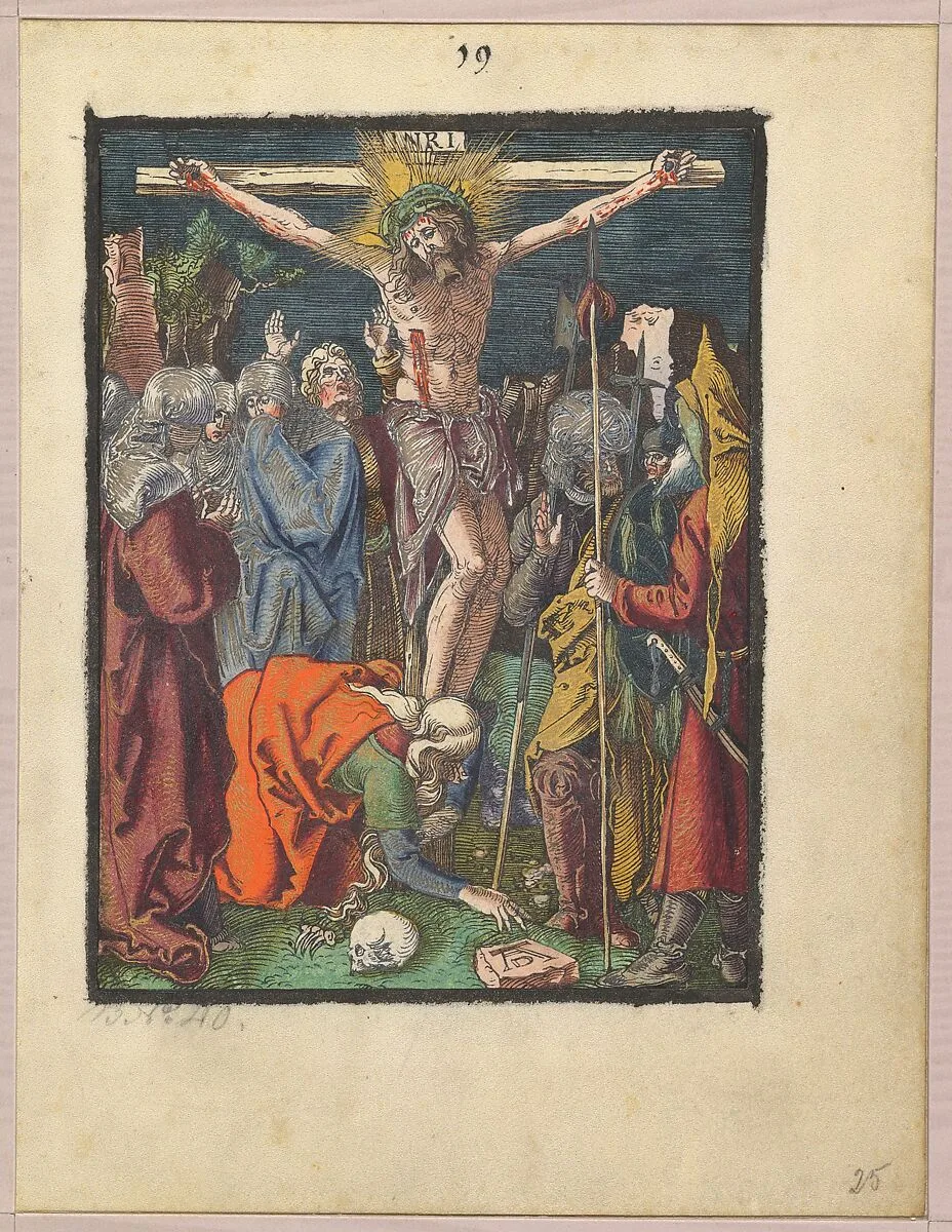 Crucifixion, from "The Small Woodcut Passion" — Albrecht Dürer