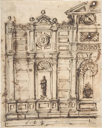 Left Half of a Design for Garden Architecture