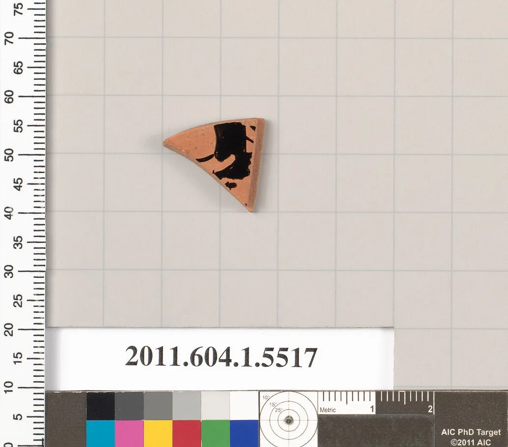 Terracotta fragment of a kylix (drinking cup) — Unknown