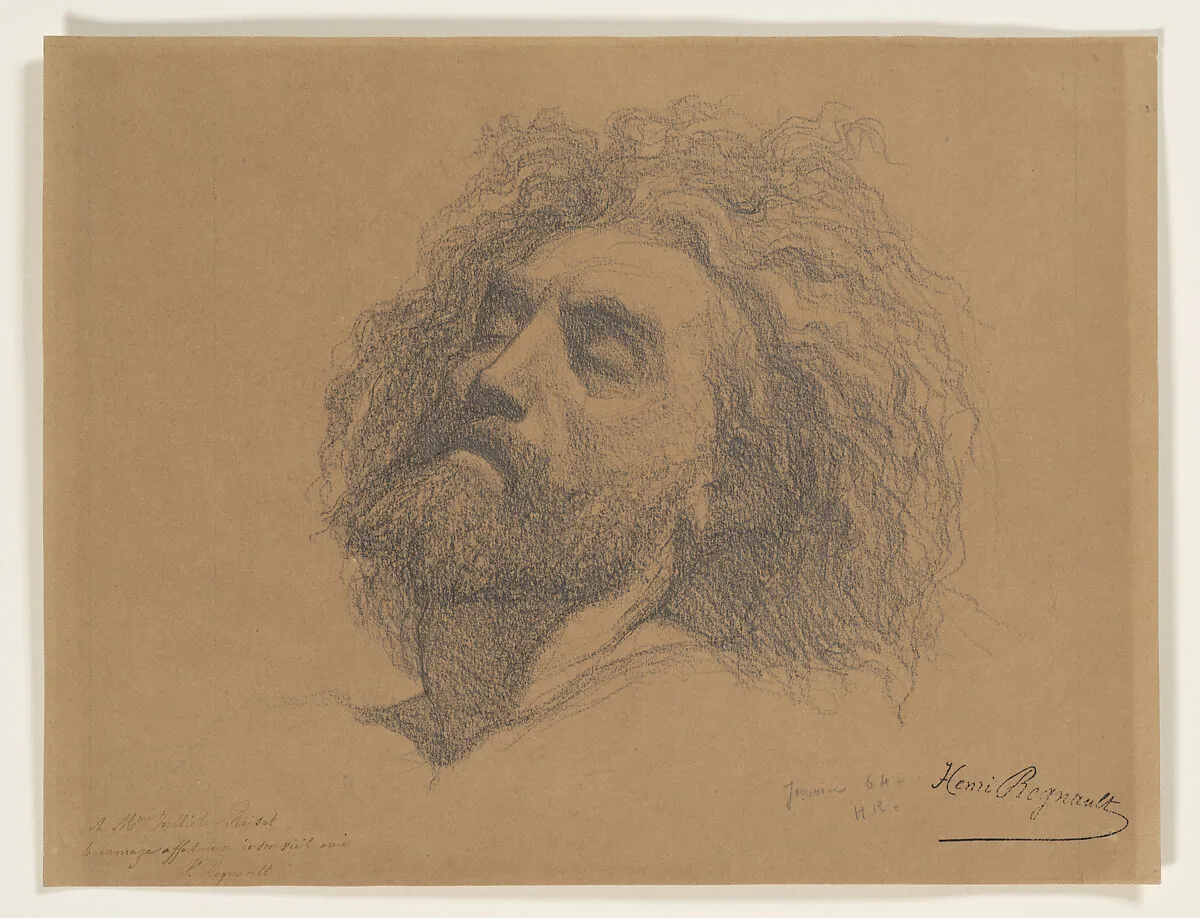 Head Study for "The Entombment of Christ" — Henri Victor Regnault|Henri Regnault|Juliette Reiset