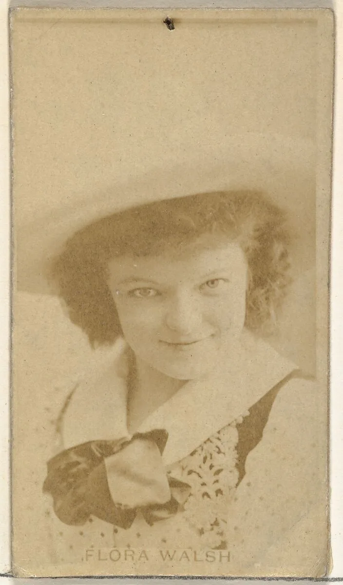 Flora Walsh, from the Actors and Actresses series (N145-8) issued by Duke Sons & Co. to promote Duke Cigarettes — W. Duke, Sons & Co.|American Tobacco Company