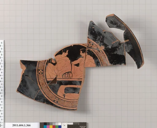 Terracotta fragment of a kylix (drinking cup)
