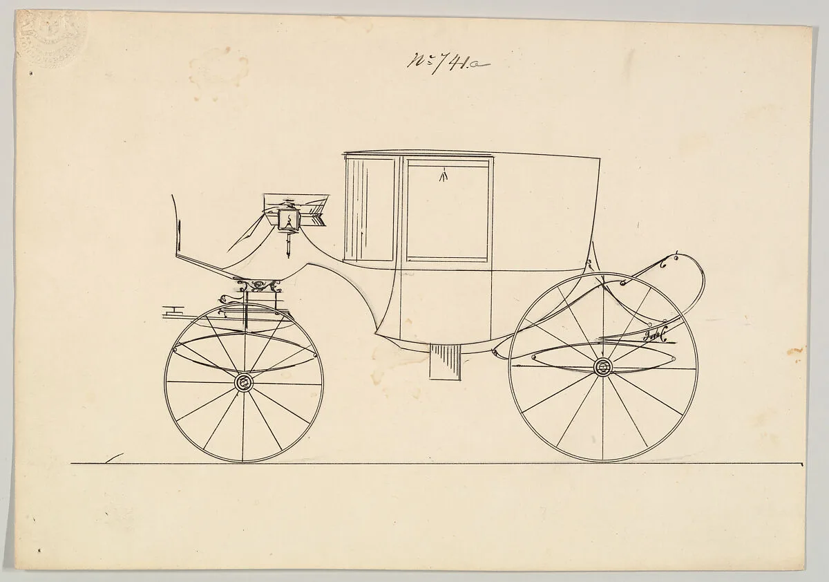 Design for Coupé, no. 741a — Brewster & Co.