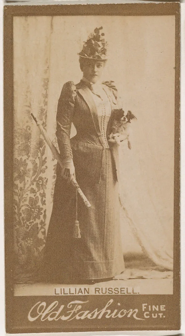 Lillian Russell, from the Actresses series (N664) promoting Old Fashion Fine Cut Tobacco — Unknown