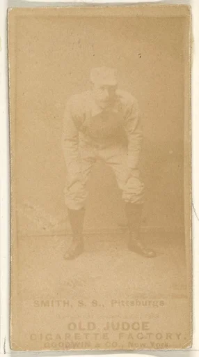 Charles Marv "Pop" Smith, Shortstop, Pittsburgh, from the Old Judge series (N172) for Old Judge Cigarettes