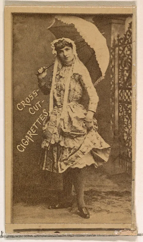 Myra Goodman, from the Actors and Actresses series (N145-1) issued by Duke Sons & Co. to promote Cross Cut Cigarettes — W. Duke, Sons & Co.