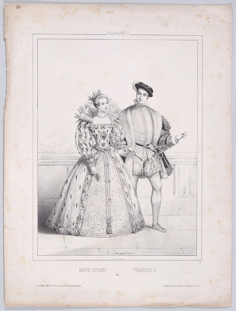 Mary, Queen of Scots and Francis II — Mary, Queen of Scots|Alexandre Lacauchie|Lemercier|Maison Martinet-Hautecoeur, Frères|E. Gambart, Junin & Co.