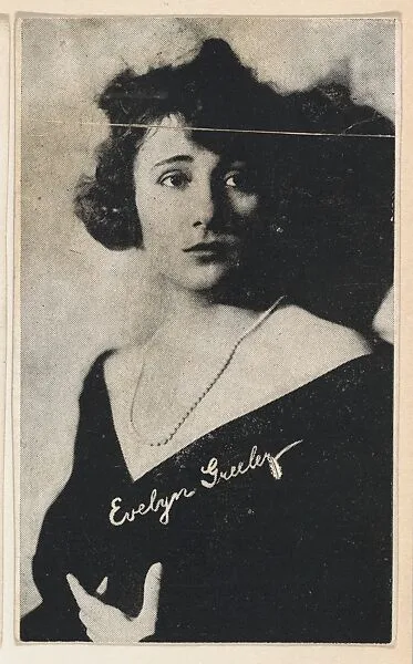 Evelyn Greeley, bakery card from the Movie Stars series (D55), issued by the Morehouse Baking Company — Morehouse Baking Company