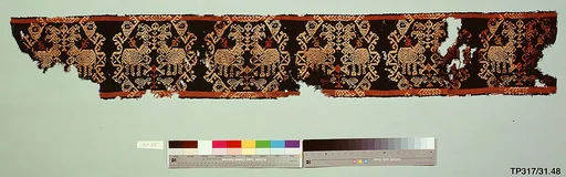 Tunic Band with Repeating Motif of Confronted Griffins