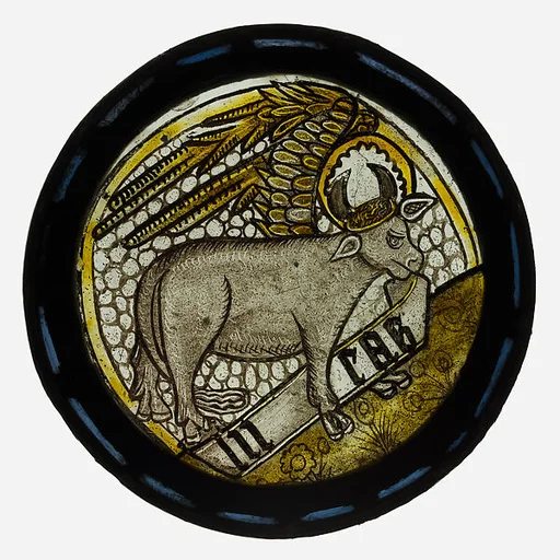 Roundel with Winged Ox