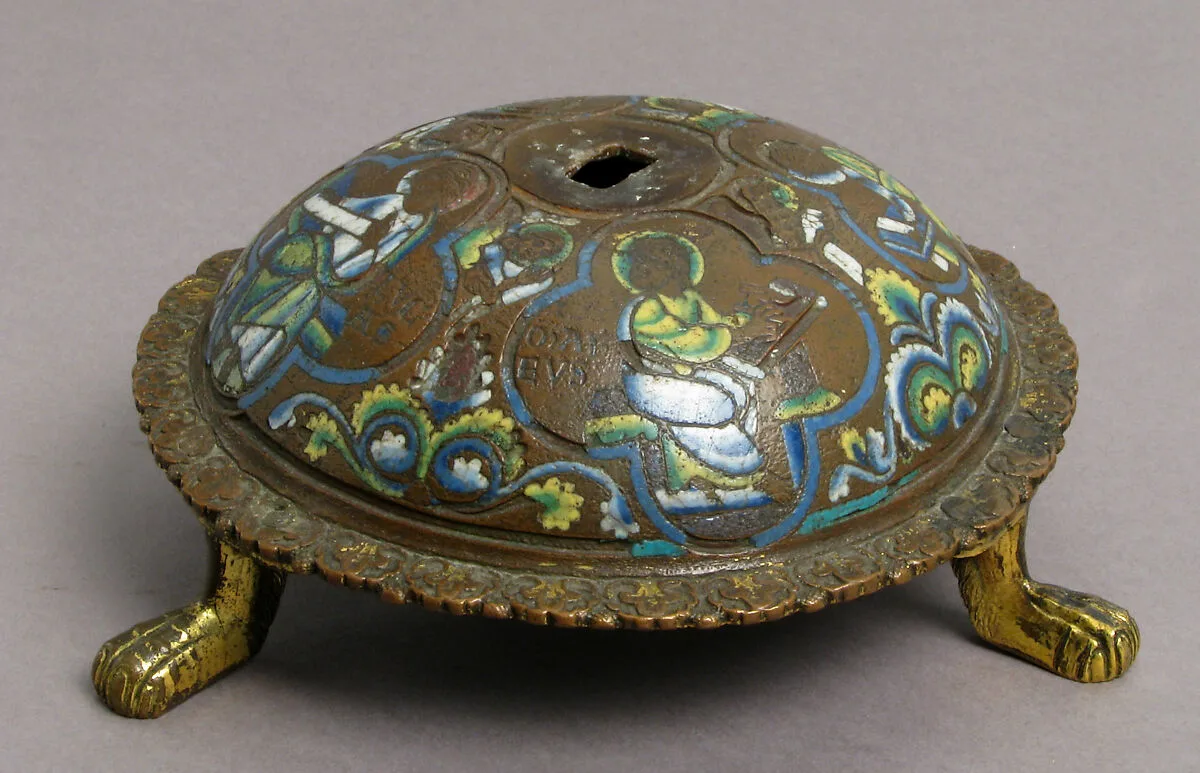 Base of an Altar Cross with the Four Evangelists and Their Symbols — Unknown