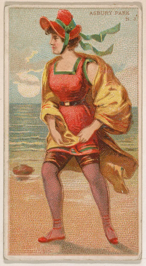 Asbury Park, New Jersey, from the Surf Beauties series (N232), issued by Kinney Bros. — Kinney Brothers Tobacco Company