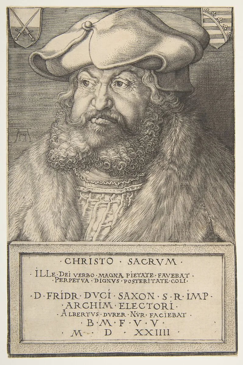 Frederick the Wise, Elector of Saxony — Albrecht Dürer|Frederick the Wise, Elector of Saxony