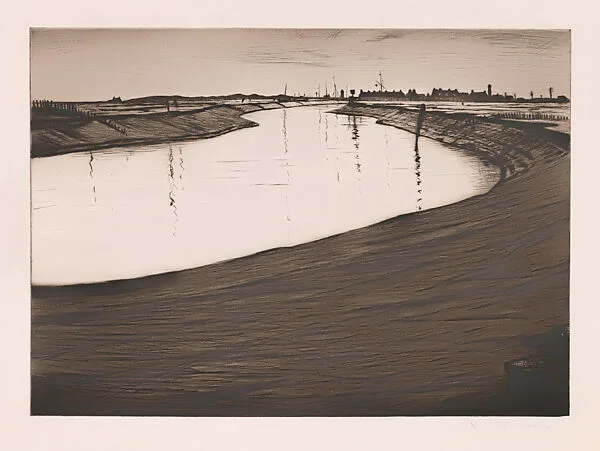 Ebb Tide on the Camber — Christopher Richard Wynne Nevinson
