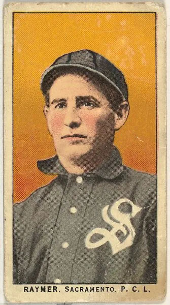 Raymer, Sacramento, Pacific Coast League, from the "Obak Baseball Players" set (T212), issued by the American Tobacco Company to promote Obak Mouthpiece Cigarettes — American Tobacco Company