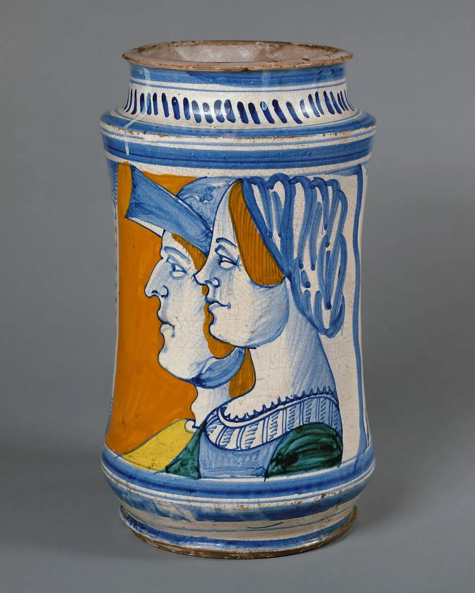 Apothecary jar (albarello) — Unknown