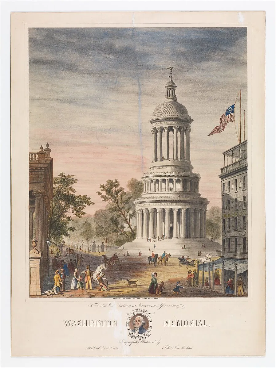 Design for the Washington Memorial, New York — Robert Kerr