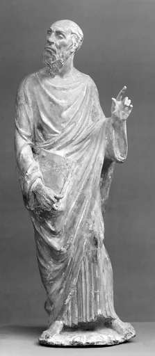 Renaissance-style statue of a male saint