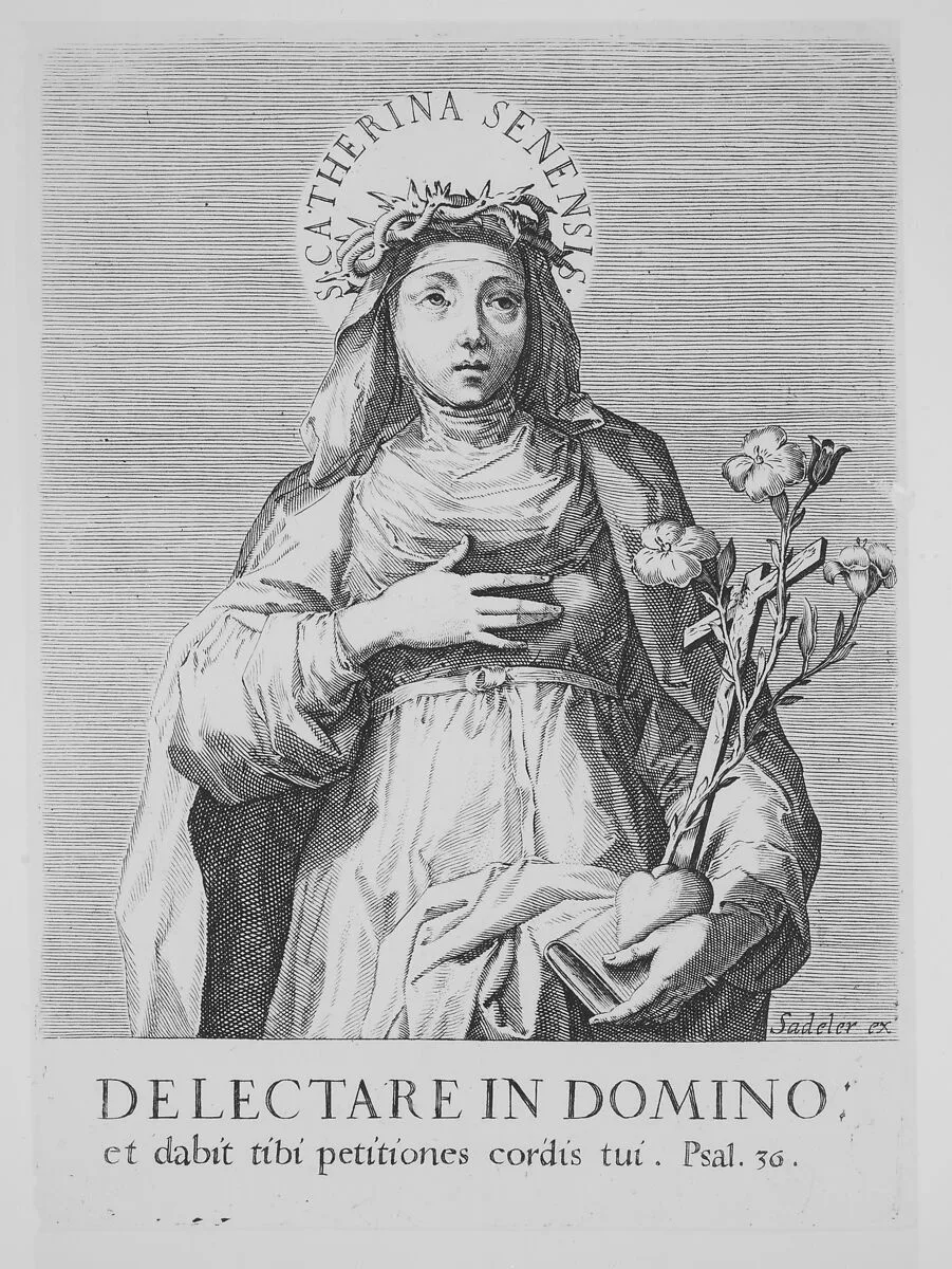 Saint Catherine of Siena — Anonymous|Sadeler (unspecified member of the Sadeler family)