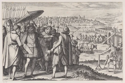 Restauration de L'Aqueduc de Pise (Restoring the Aqueduct in Pisa), from La Vie de Ferdinand Ier de Médicis série appelée aussi Les Batailles des Médicis (The Life of Ferdinand I de'Medici also called The Medici Battles)