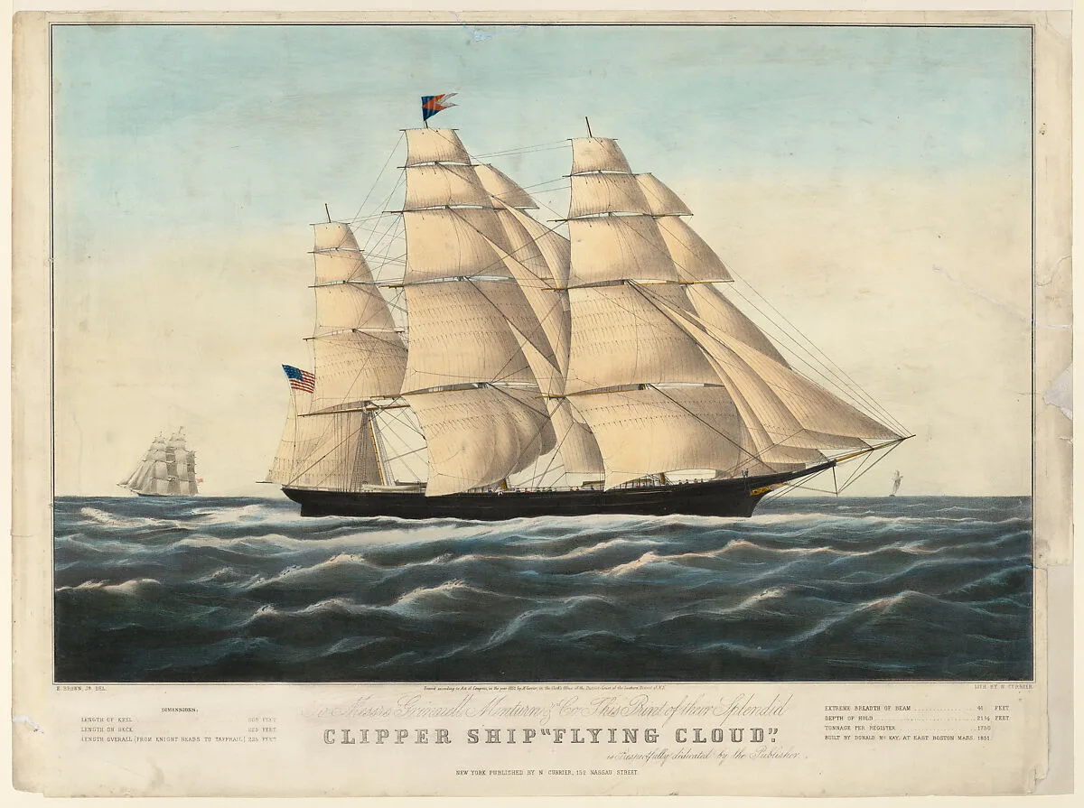 Clipper Ship "Flying Cloud" — Nathaniel Currier|James E. Buttersworth|Eliphalet M. Brown Jr.