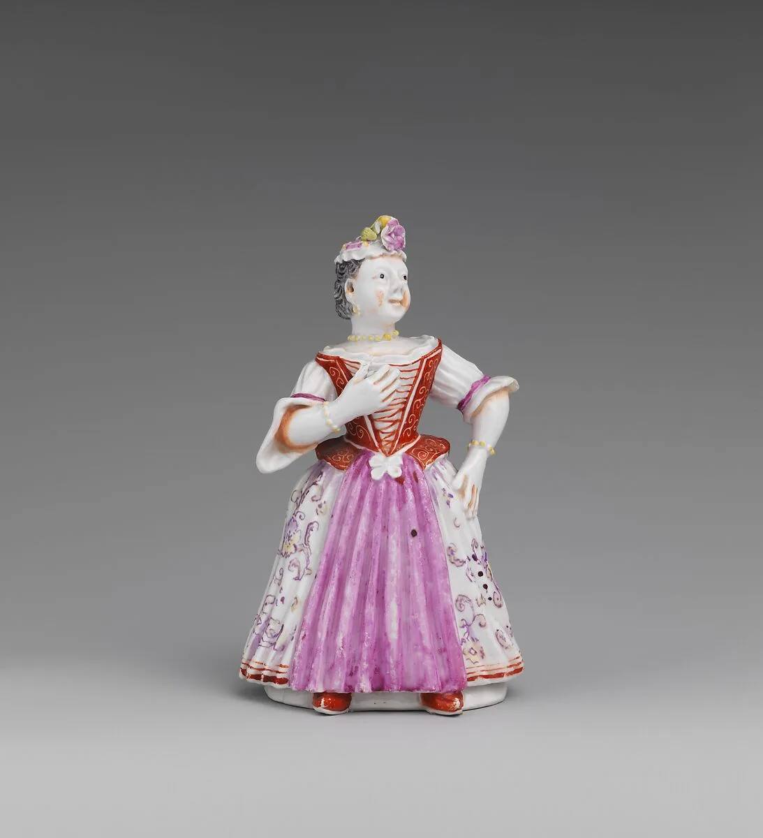 Table Bell in the Form of a Chambermaid — Vienna|Claudius Innocentius Du Paquier period