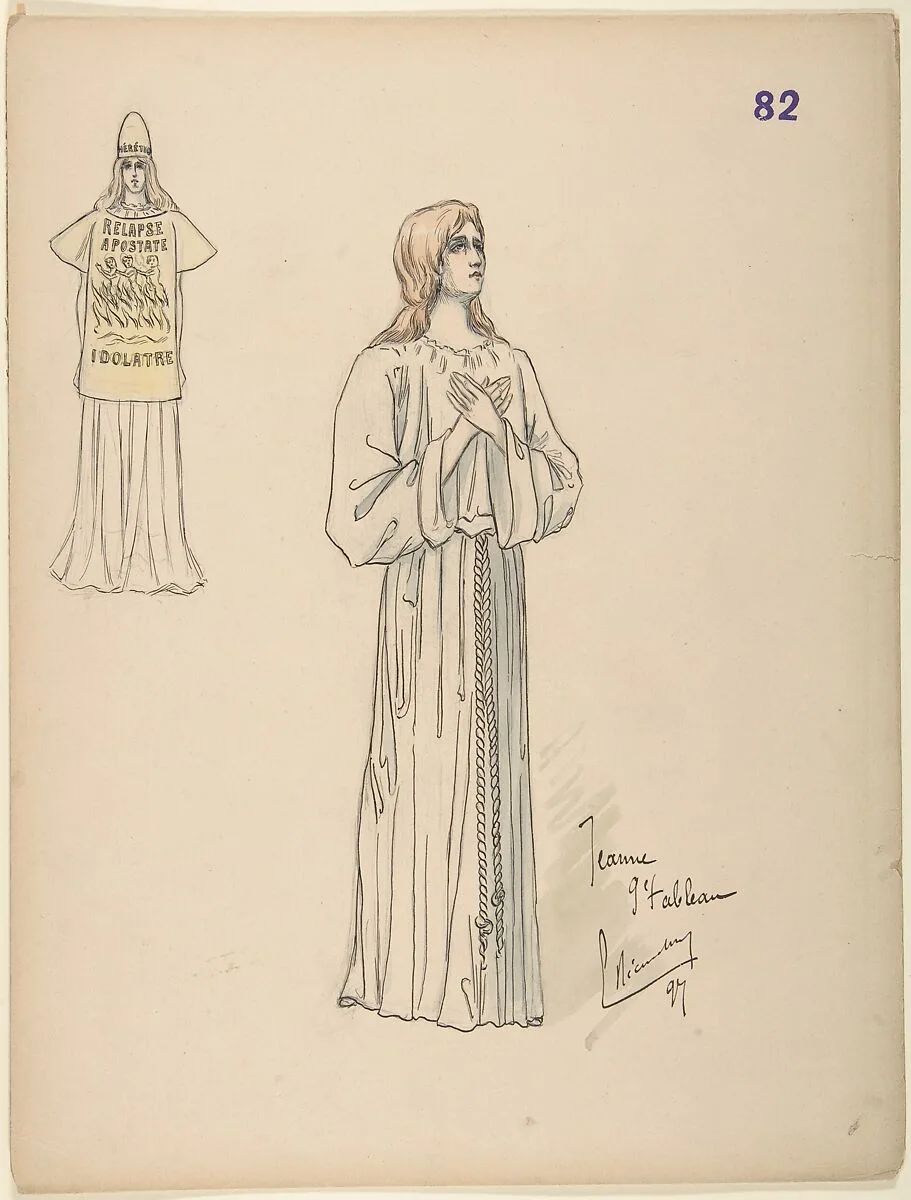 Joan of Arc; costume design for Jeanne d'Arc by the Paris Opera Company, 1897 — Charles Bianchini