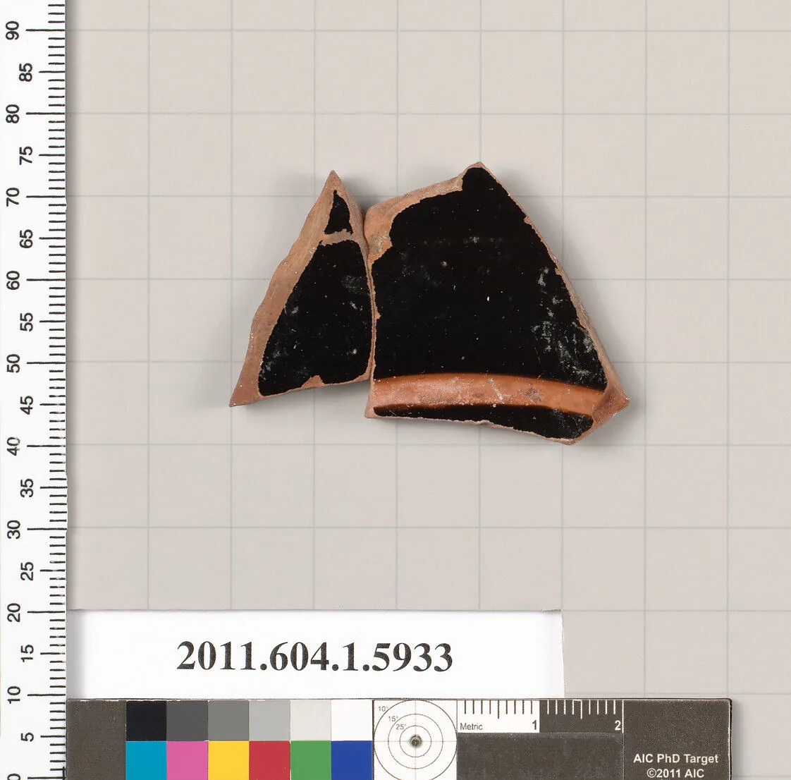 Terracotta fragment of a kylix (drinking cup) — Unknown