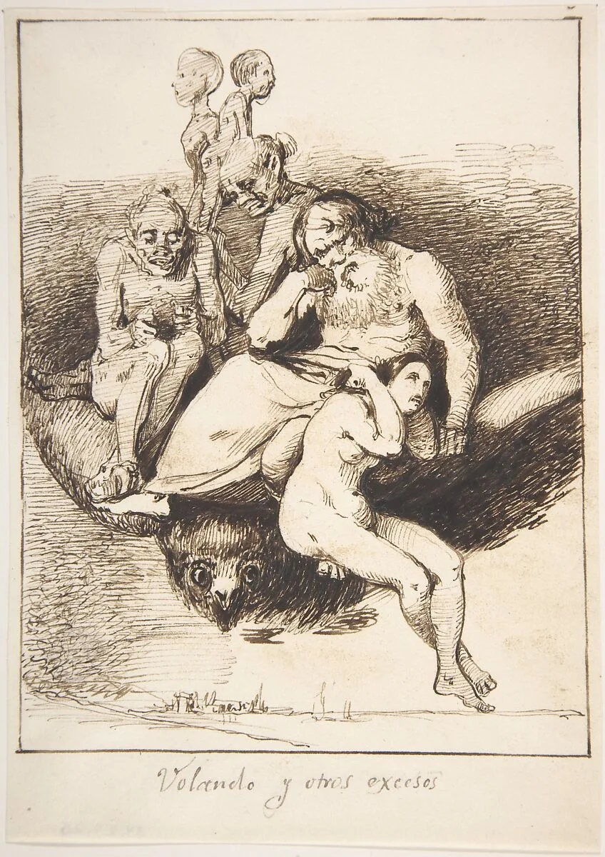 Flying and Other Excesses ("Volando y otros excesos") — Leonardo Alenza y Nieto