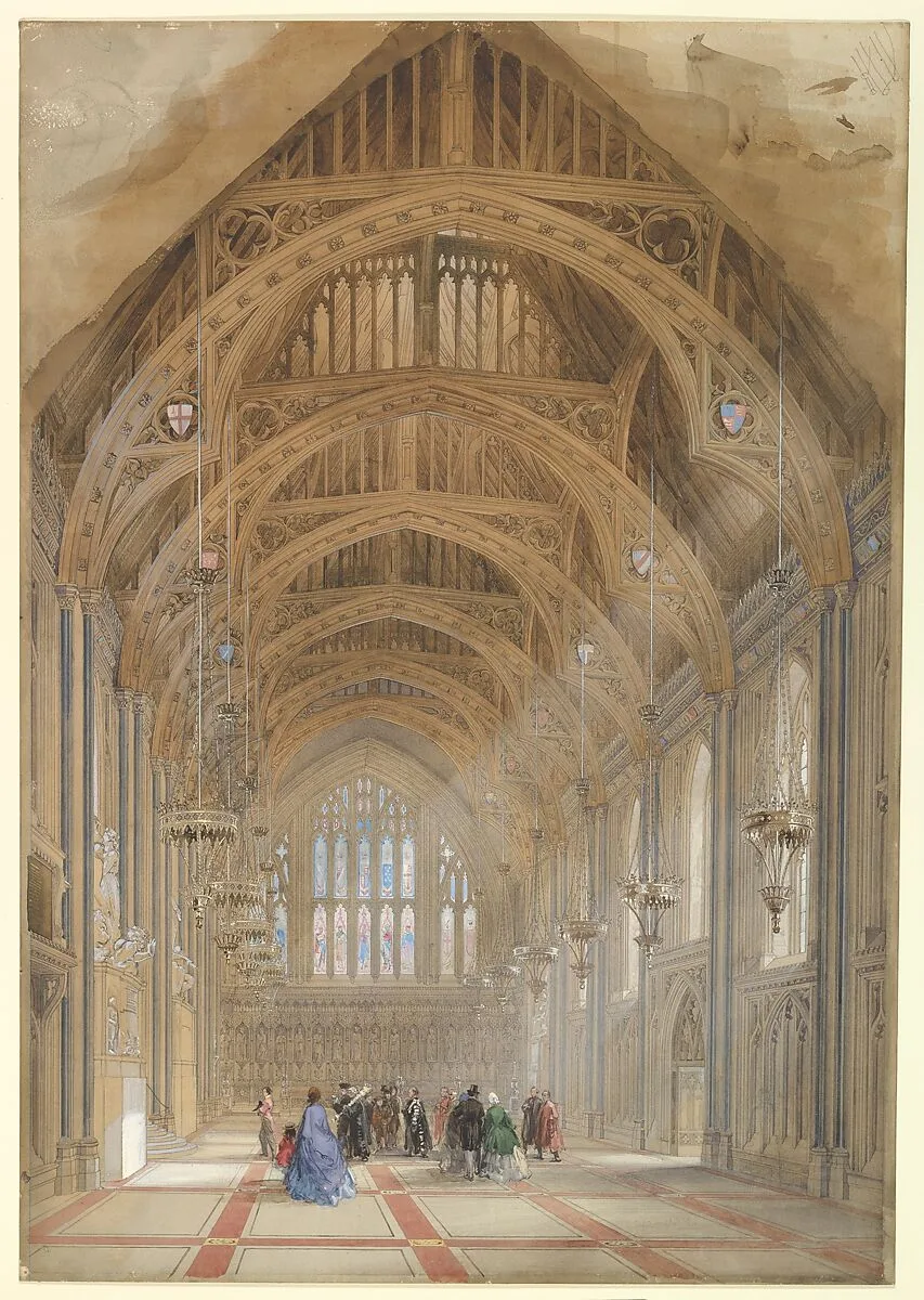 Guildhall, London: The Great Hall, Facing East — Sir Horace Jones