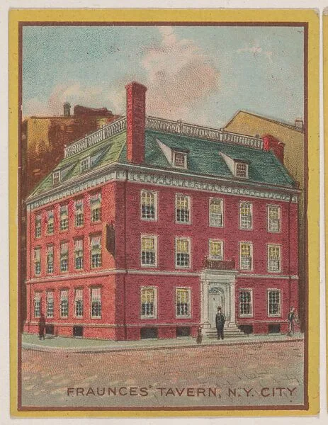 Fraunces' Tavern, N. Y. City, collector card from the Famous Buildings series (D30), issued by the Weber Baking Company — Weber Baking Company