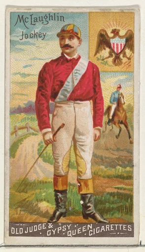 McLaughlin, Jockey, from the Goodwin Champion series for Old Judge and Gypsy Queen Cigarettes