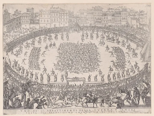 Le Combat des Sections d'Infantrie (The Battle of the Sections of Infantry), from La Guerre d'Amour (Guerra d'Amore) (War of Love)