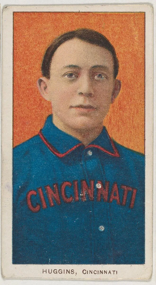Huggins, Cincinnati, National League, from the White Border series (T206) for the American Tobacco Company — American Tobacco Company