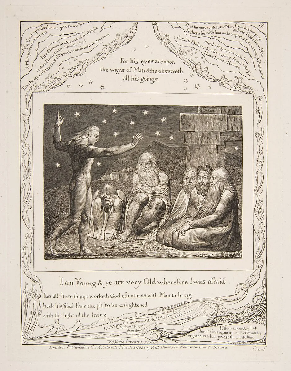 The Wrath of Elihu — William Blake|William Blake