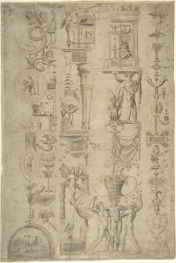 Design of Antique-Style Ornament ("Grotteschi")