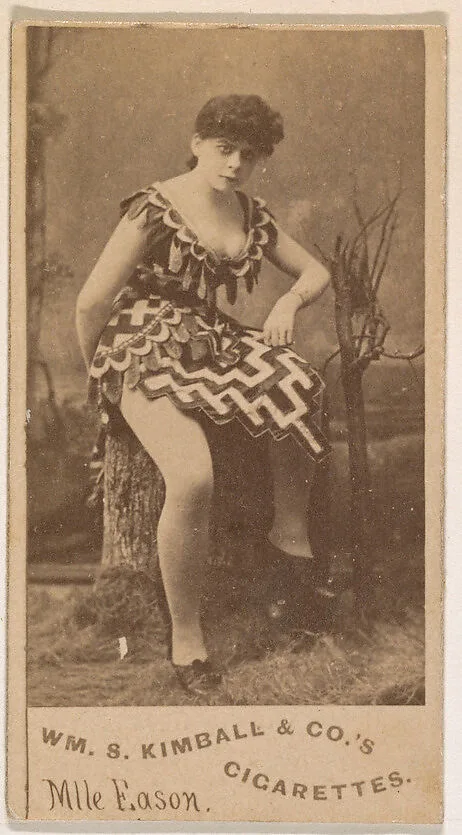 Mlle. Eason, from the Actresses series (N203) issued by Wm. S. Kimball & Co. — William S. Kimball & Company