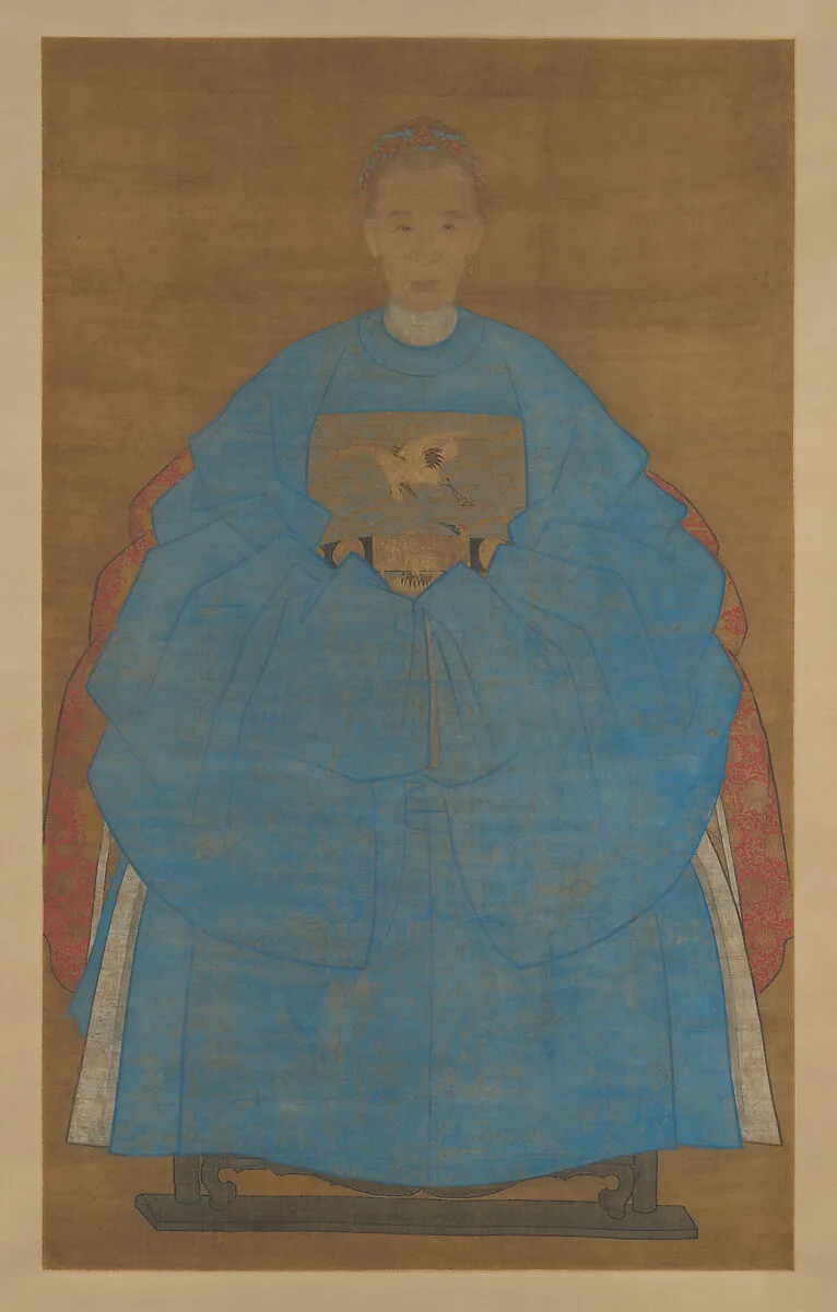 明 阮祖德 老婦像 軸|Portrait of an Old Lady — Ruan Zude