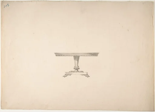 Design for a Round Pedestal Table