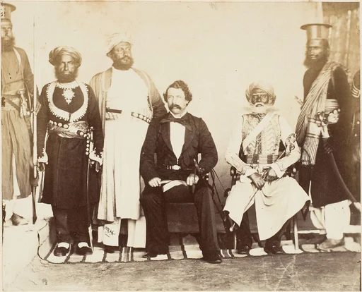 [British Gentleman with Group of Eastern Potentates]