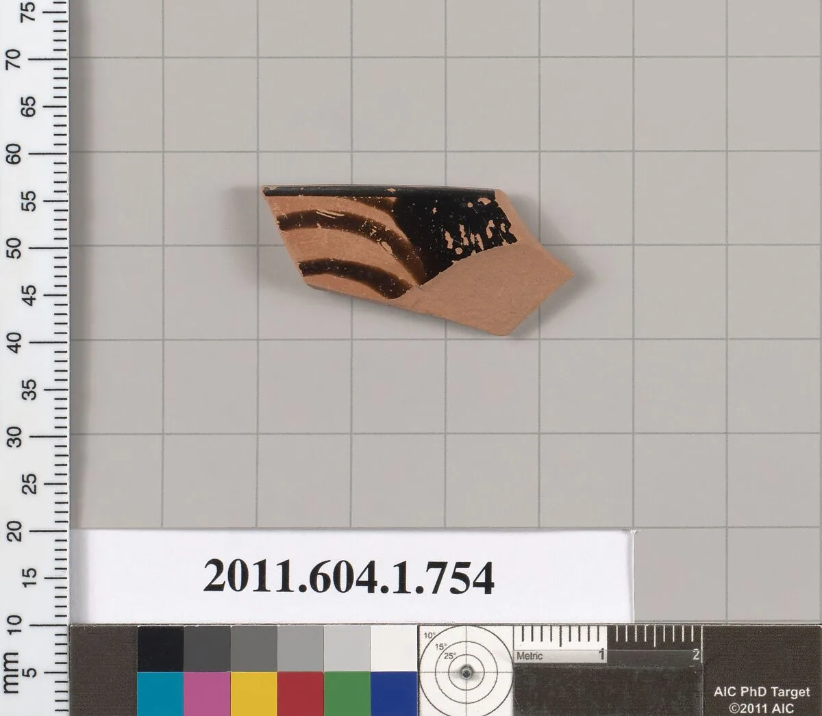 Terracotta rim fragment of a kylix (drinking cup) — Unknown
