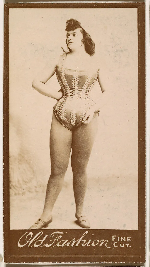 Actress standing with hand on hip, from the Actresses series (N664) promoting Old Fashion Fine Cut Tobacco — Unknown